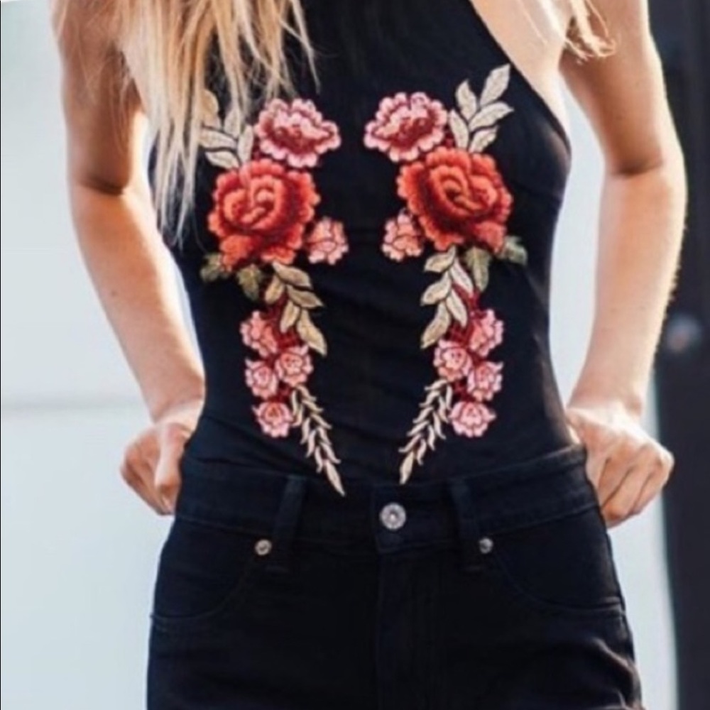 LF Floral Mesh Bodysuit
